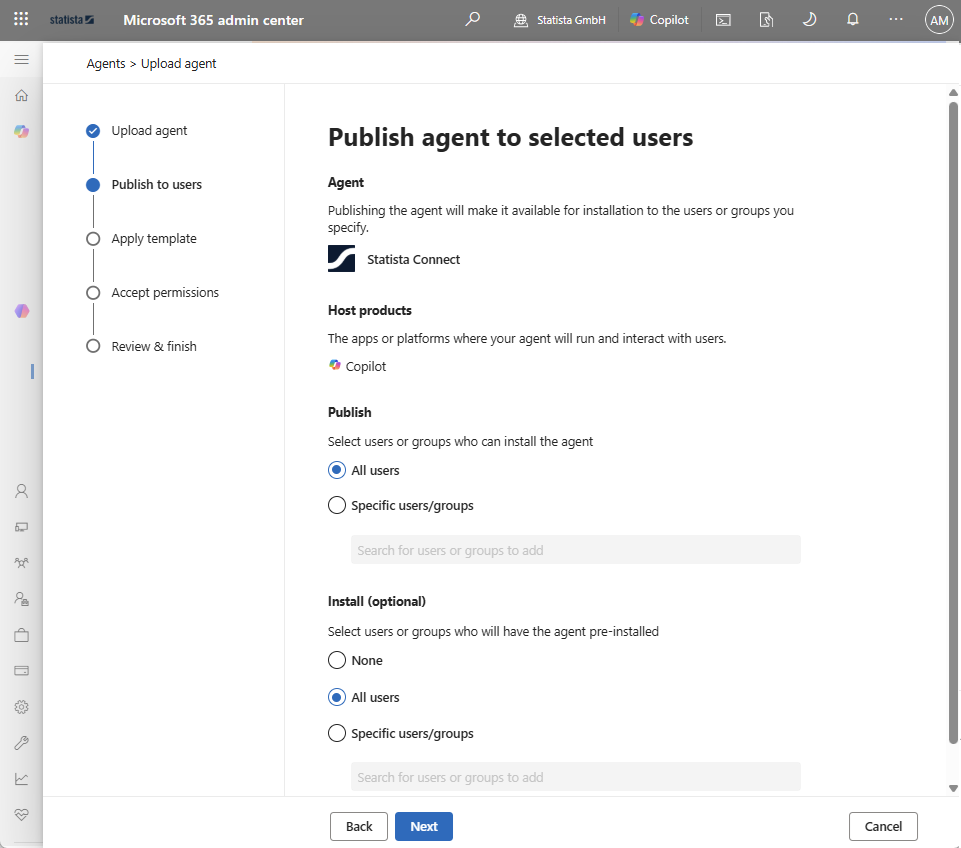 User assignment