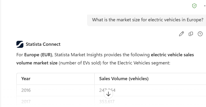 Agent answering example question